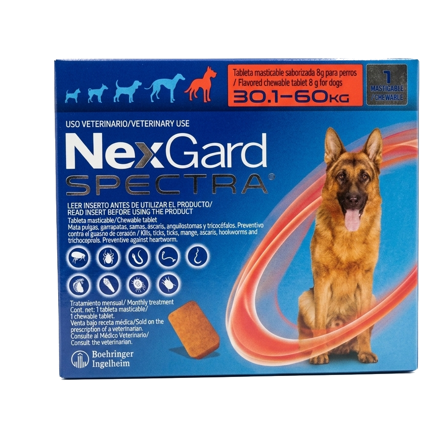 NEXGARD TAB. SPECTRA 30 A 60 KG