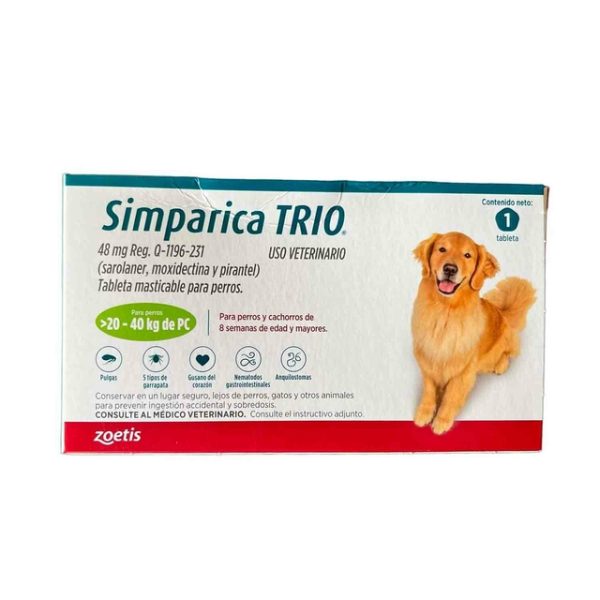 simparica trio 20 - 40 kg