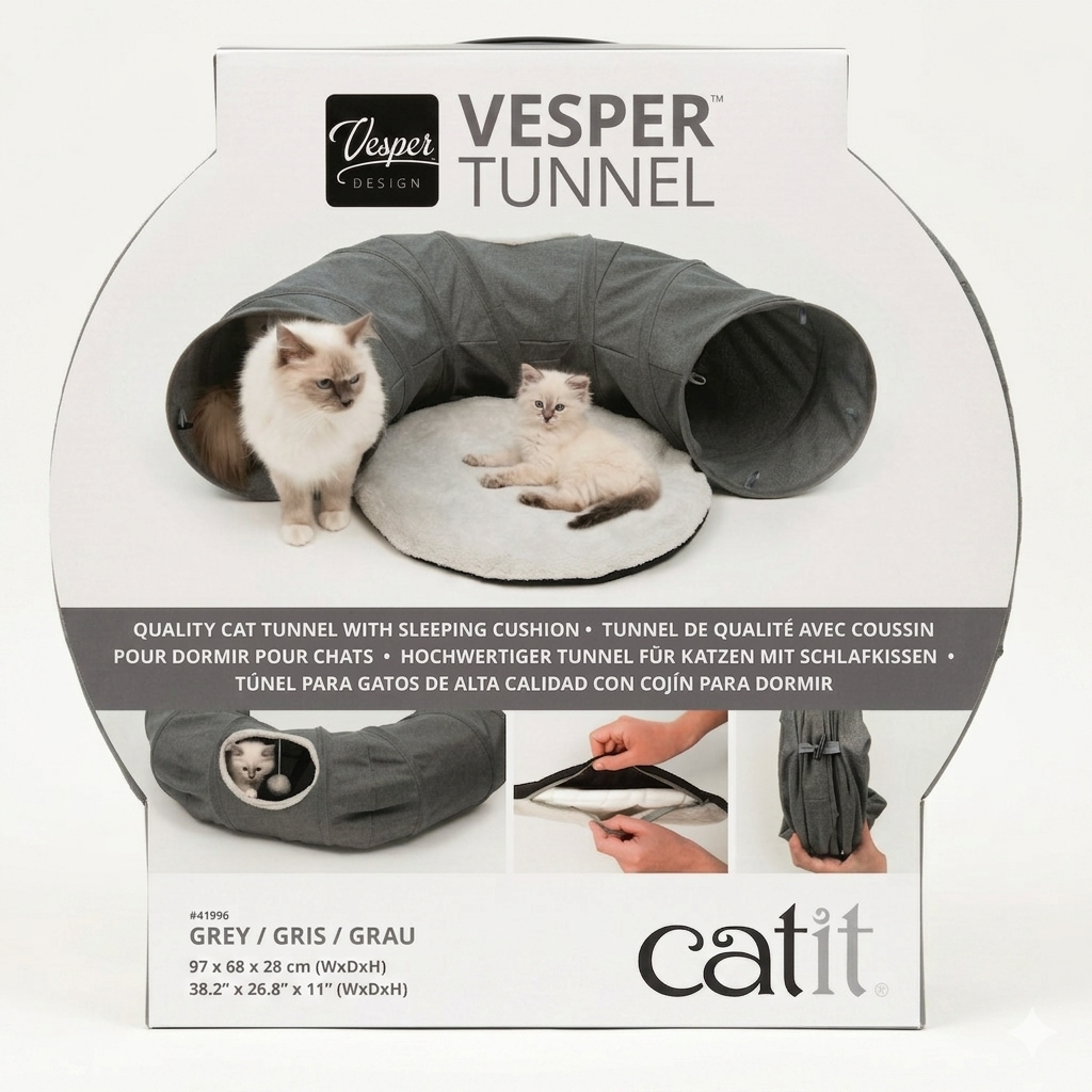 TUNEL C/CAMA PARA GATO CATIT - Image 2